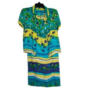 Expo Petite 2-Piece Sleeveless, Floral, Summer Dress Size 10P